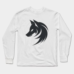 Frost Moon Wolf Shadow Long Sleeve T-Shirt